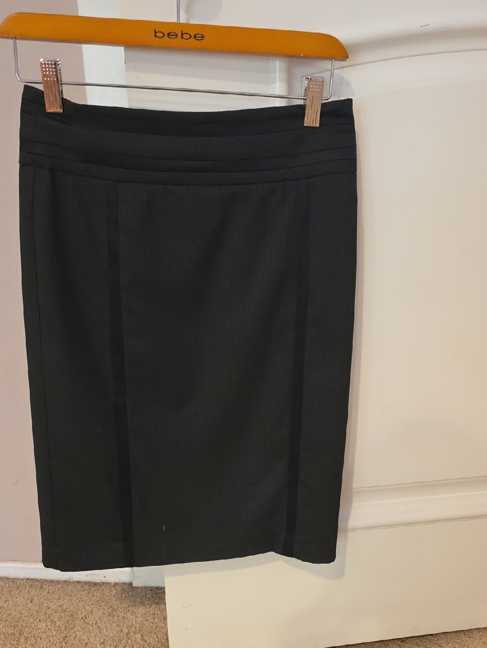 bebe Black Pencil Skirt